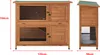 Clapier pour lapins Falkenau 104 x 122 x 50 cm Enclos pour Voir les images du produit 3