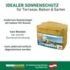 Sonnensegel Rechteck, 2x3m, gelb, wasserabweisend Produktbild-Vorschau 6