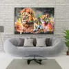 Wandbild Leinwandbild Löwen Graffiti Street Art Kunstdruck Produktbild-Vorschau 2