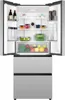 An open refrigerator with food and drinks inside, set against a white background. Produktbild-Vorschau