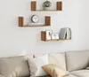 vidaXL Étagères murales 3 pcs. Chêne Artisan 58x18x18 cm Voir les images du produit 8