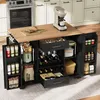 Carrello da cucina Merax, isola da cucina con piano di Anteprima dell’immagine prodotto 11