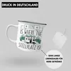Trendation - Home Is Where The Stellplatz Is Emaille Tasse Produktbild-Vorschau 4