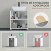 kleankin Waschbeckenunterschrank Badezimmerschrank mit 2 Produktbild-Vorschau 4