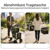 Hundebuggy Haustierwagen Haustierbuggy mit Sicherheitsgurt Produktbild-Vorschau 4