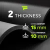 A close-up view of a rolled-up yoga mat, highlighting its thickness and features. Podgląd zdjęcia produktu