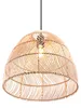 Lampada a sospensione, una luce, paralume in rattan Anteprima dell’immagine prodotto 3