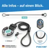 FISCHER Handschellenschloss RK110/8 - 110 cm Produktbild-Vorschau 2
