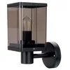 XUDO Außenwandleuchte E27 IP44 Schwarz Rauchglas, Produktbild-Vorschau 2