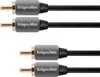 Kabel Audio Kruger&Matz KM0303 2RCA-2RCA Cinch 0,5m Náhled obrázku produktu 3