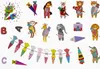 Oblique Unique Kinder Sticker Set Schule Aufkleber für Produktbild-Vorschau 2