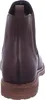 The back view of a brown leather bootie. Produktbild-Vorschau