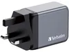Chargeur Verbatim GNC-64 GaN 65 W 2xUSB-C PD, 1xUSB-A QC Voir les images du produit 6
