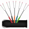 5 Stück Grillspieße, ausziehbar, 32 cm – 115 cm, Edelstahl, Produktbild-Vorschau 1