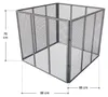 Metalowy kompostownik ogrodowy 450 l - srebrny, przewiewny Podgląd zdjęcia produktu 3