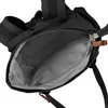 Interior view of an open black rucksack. Produktbild-Vorschau