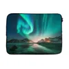 MuchoWow® Laptop Hülle 14 ZollNordlichter - Sterne - Produktbild-Vorschau 1