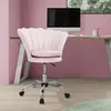 ML-Design sametová kancelářská židle světle růžová make-up Náhled obrázku produktu 1