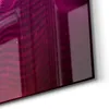 DEQORI Glasbild Echtglas 125x50 cm 'Abstrakte violette Produktbild-Vorschau 5