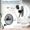 Wandventilator mit 3 Geschwindigkeitsstufen, 85°Oszillation Produktbild-Vorschau 4