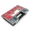 A black and red tool organizer with clear compartments and a handle, shown from a slightly elevated angle against a white background. Anteprima dell’immagine prodotto