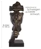 Gilde Skulptur, Gesicht, "Silence", Kunstharz, Podgląd zdjęcia produktu 1