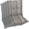 A stack of chair cushions with a patterned design. Produktbild-Vorschau