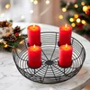 Metalen kerstkrans met rooster, zwart, voor 4 kaarsen - 36 Productafbeelding-voorbeeld 6
