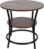 Stolik kawowy okrągły loft fi 56x55cm orzech Podgląd zdjęcia produktu 1