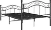 vidaXL Letto in metallo nero 120x200 cm Anteprima dell’immagine prodotto 4