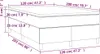 vidaXL Boxspringbett mit Matratze Dunkelgrau 120x200 cm Produktbild-Vorschau 7