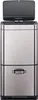 A stainless steel recycling bin with a lid open. Náhľad obrázku produktu