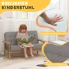 Detské kreslo AIYAPLAY, detská pohovka s dreveným rámom, Náhľad obrázku produktu 4