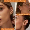 Creole set orecchio oro borchie 15 coppie piercing Anteprima dell’immagine prodotto 5