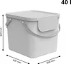 Rotho Wäschesortiersystem 40 L Albula aus Kunststoff - Produktbild-Vorschau 4