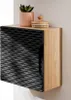 Závěsná koupelnová skříňka 35x35 cm černá matná olejovaný Náhled obrázku produktu 4