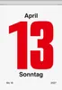 2027 BRUNNEN Tagesabreißkalender 65x98mm Nr.4 Produktbild-Vorschau 2