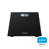 A black digital bathroom scale is shown against a white background. Podgląd zdjęcia produktu