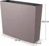 Vysoký box s vložkou CORBI 77 cm mocca 58 cm Náhľad obrázku produktu 3