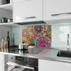 Küchenrückwand Spritzschutz Glas mit Motiv Mandala Design Produktbild-Vorschau 2