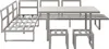 home24 Dining-Loungeset - 5-teilig - Aluminium / Polyester Produktbild-Vorschau 10