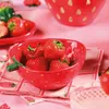 Deko-Schale Erdbeerform Dolomit L.15,5 W.12 H.5.cm rot Produktbild-Vorschau 4