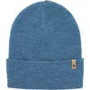 A blue knitted hat is shown against a white background. Náhľad obrázku produktu