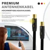 Antennenkabel Digital TV Kabel 135db Koax Stecker Buchse Produktbild-Vorschau 3