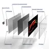 DEQORI Glasuhr 60x30 cm Zahlen 'Drei Chilischoten' Wanduhr Produktbild-Vorschau 7