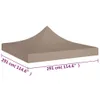 vidaXL Zadaszenie namiotu imprezowego 3x3 m Taupe 270 g/m² Podgląd zdjęcia produktu 7