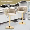 MODFU Esszimmerstühle Barhocker Samt 2er Set, Barstühle Produktbild-Vorschau 5