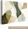 Leinwand Bilder 120x80 cm - Japandi - Abstrakt - Beige - Produktbild-Vorschau 1