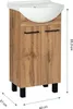 A standalone bathroom vanity with a sink on top, shown from the front. Podgląd zdjęcia produktu