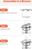 Chafing Dish Set Hochzeit Speisenwärmer Edelstahl 4,7L 4 Produktbild-Vorschau 5